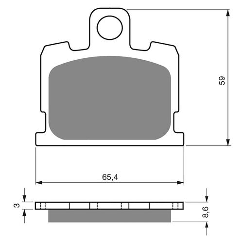 BRAKE PADS GOLDFREN GF151 - S3
