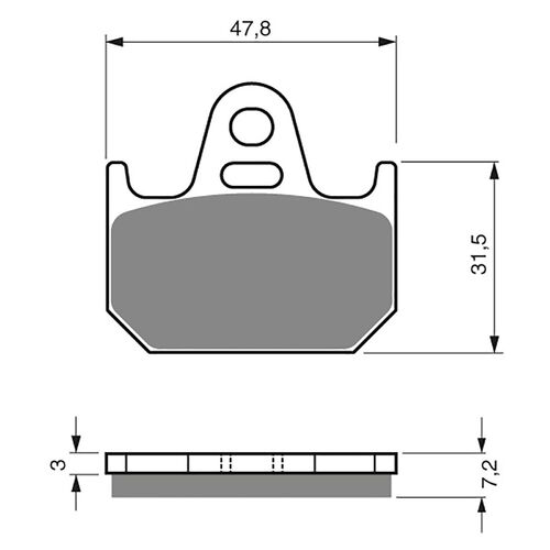 BRAKE PADS GOLDFREN GF158 - S3