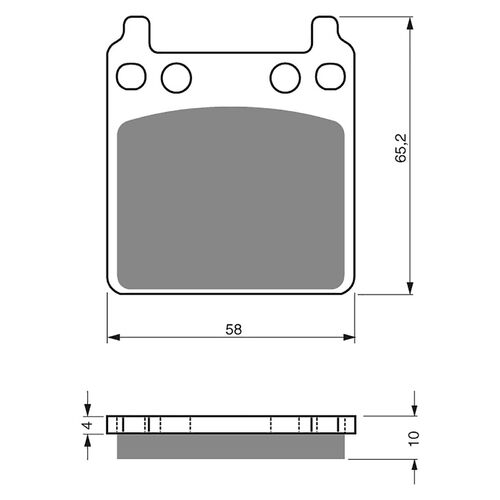 BRAKE PADS GOLDFREN GF171 - S3