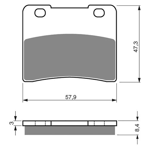 BRAKE PADS GOLDFREN GF172 - S3