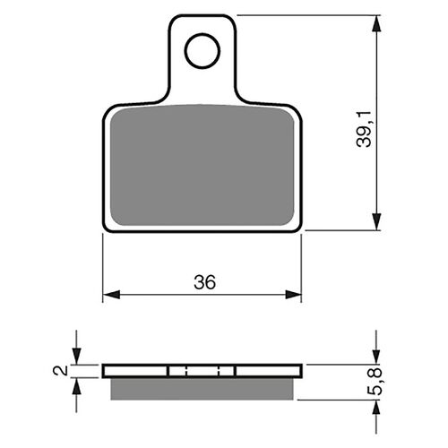 Rear Brake Pads Goldfren GF173 - K5