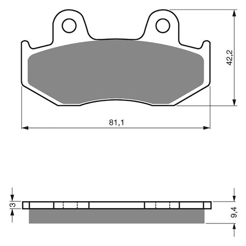 Rear Brake Pads Goldfren GF188 - K5