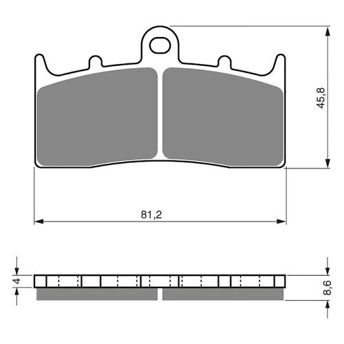 Front Brake Pads Goldfren GF194 - S3