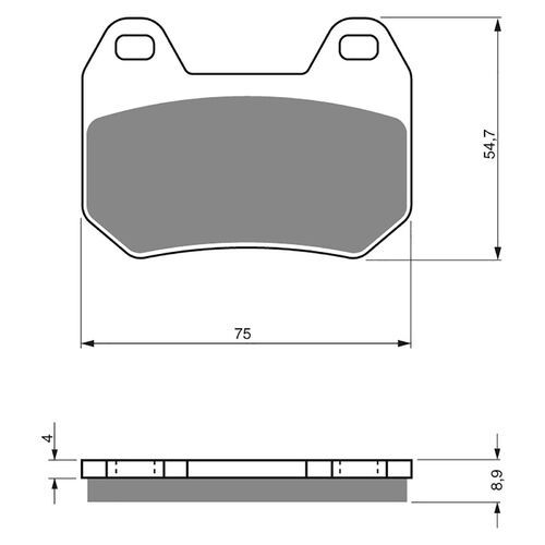 BRAKE PADS GOLDFREN GF195 - S3