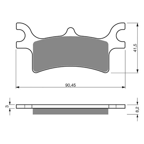 BRAKE PADS GOLDFREN GF209 - K5