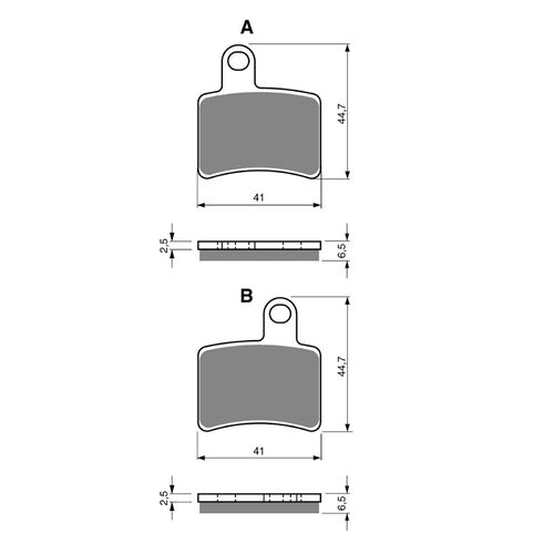 BRAKE PADS GOLDFREN GF228 - K5