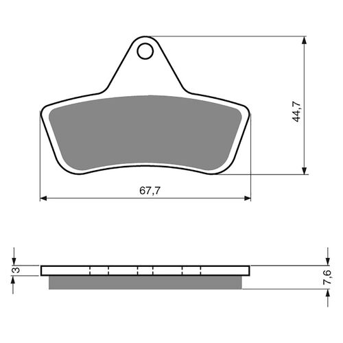 BRAKE PADS GOLDFREN GF232 - K5