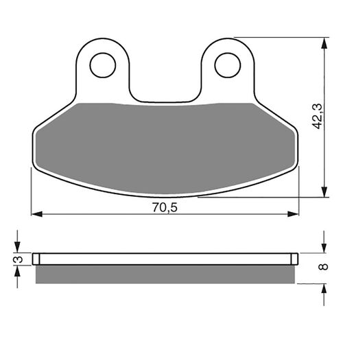 Front Brake Pads Goldfren GF234 - S3