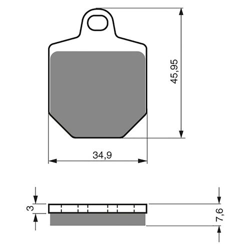 BRAKE PADS GOLDFREN GF238 - S3