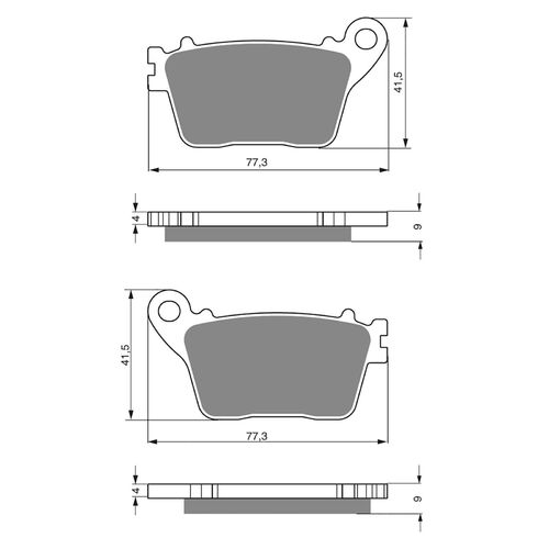 Brake Pads Goldfren GF242 - S3