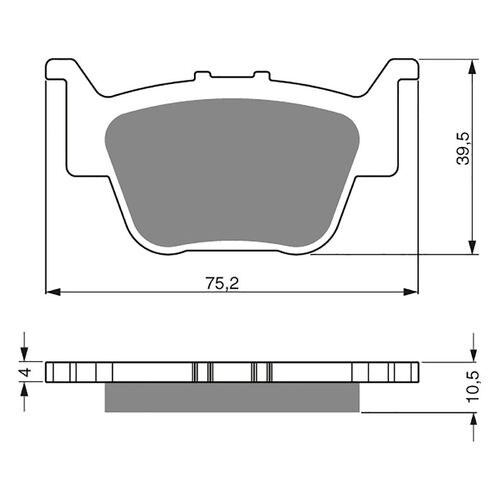 Rear Brake Pads Goldfren GF243 - K5