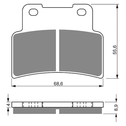 Brake Pads Goldfren GF251 - S3