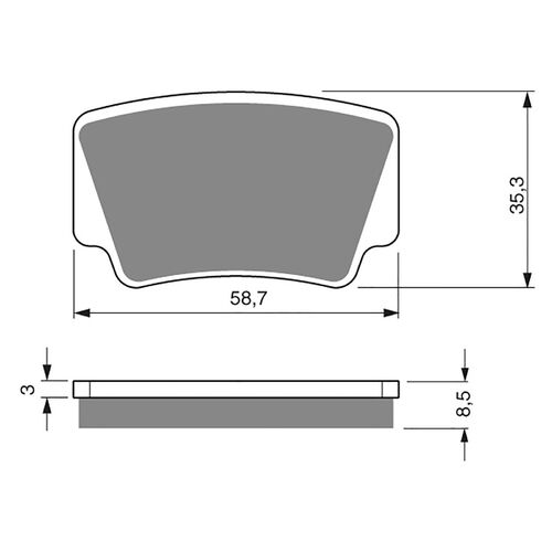 BRAKE PADS GOLDFREN GF260 - K5