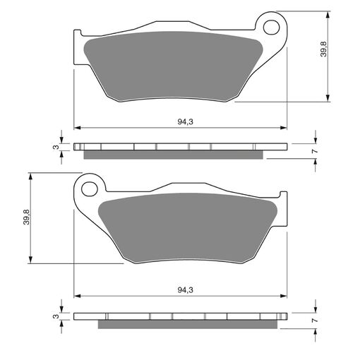 BRAKE PADS GOLDFREN GF262 - S3
