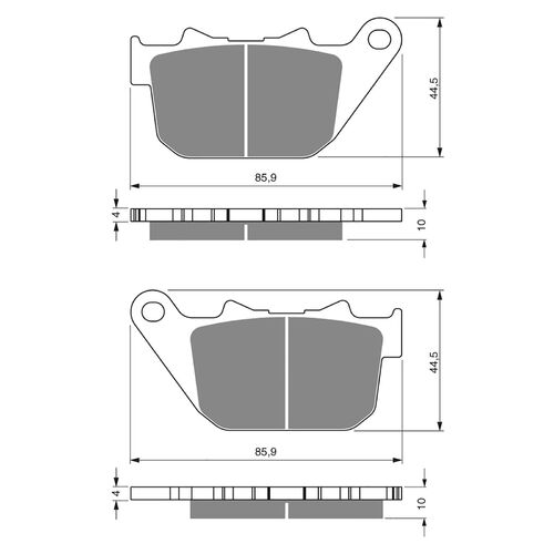 BRAKE PADS GOLDFREN GF274 - S3