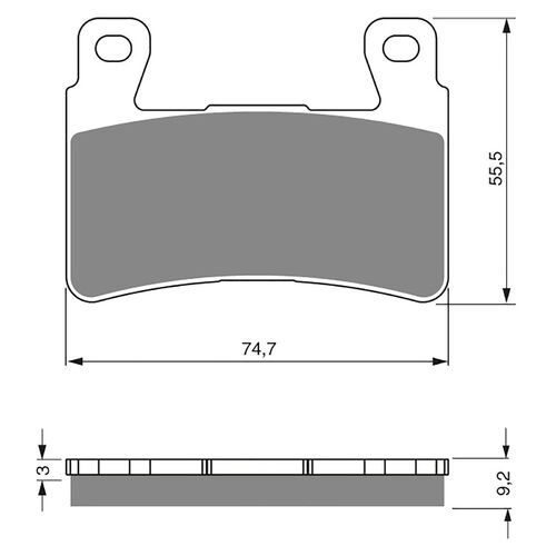 Front Brake Pads Goldfren GF279 - S3