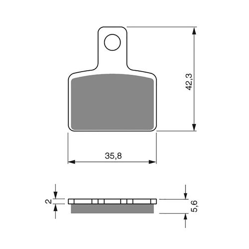 BRAKE PADS GOLDFREN GF282 - K5