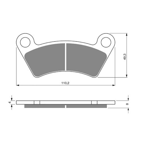 Front Brake Pads Goldfren GF294 - K5