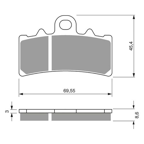 Brake Pads Goldfren GF305 - S3