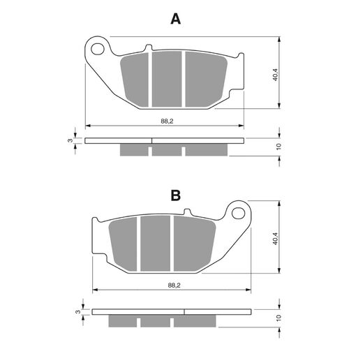 Rear Brake Pads Goldfren GF311 - K5