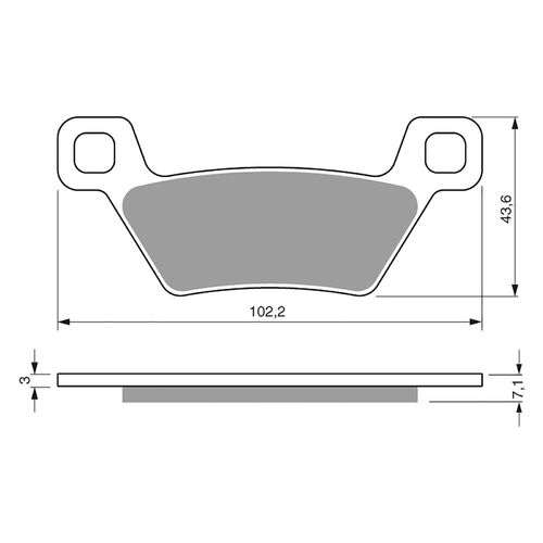 Rear Brake Pads Goldfren GF314 - K5