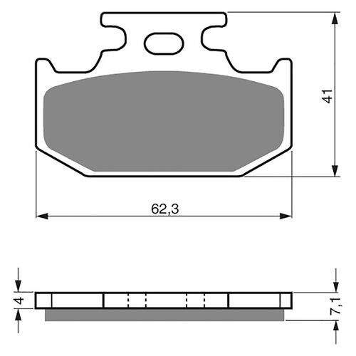 Park Brake Pads Goldfren GF317 - K5