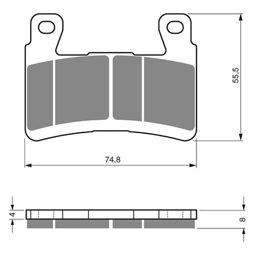 Front Brake Pads Goldfren GF324 - S33