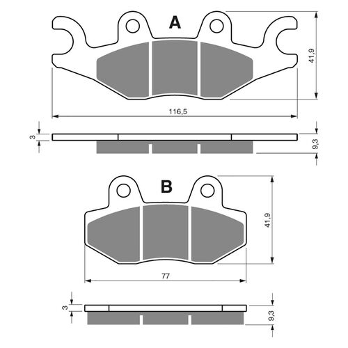 BRAKE PADS GOLDFREN GF329 - S3