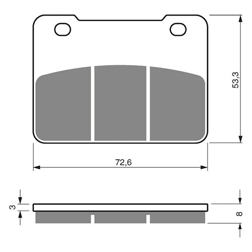Front Brake Pads Goldfren GF331 - S3