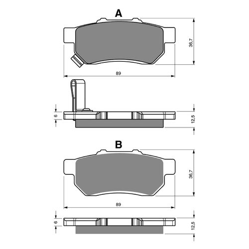 BRAKE PADS GOLDFREN GF340 - K5