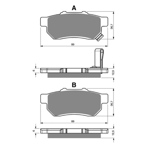 BRAKE PADS GOLDFREN GF341 - K5