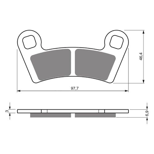 Front Brake Pads Goldfren GF343 - K5