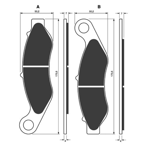 Front Brake Pads Goldfren GF352 - S3