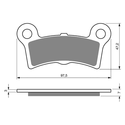 BRAKE PADS GOLDFREN GF354 - S3