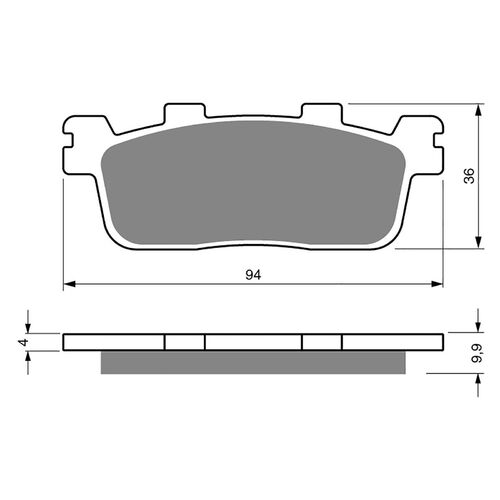 BRAKE PADS GOLDFREN GF355 - S3