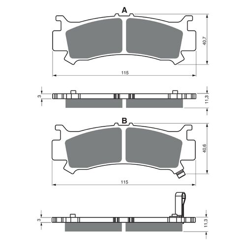 Brake Pads Goldfren GF383 - K5