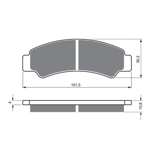 Front Brake Pads Goldfren GF389 - K5