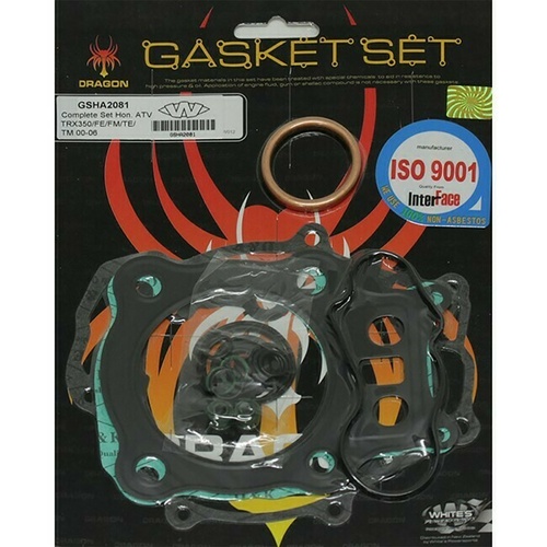 Whites Complete Top Bottom Gasket Kit for Honda TRX350TM Fourtrax Rancher 00-06