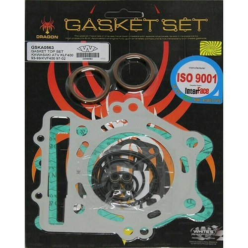 Whites Top End Rebuild Gasket Kit for Kawasaki KVF400C Prairie 4x4 1999-2002