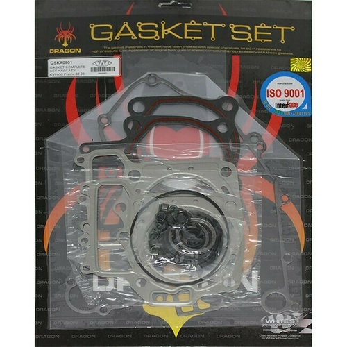 Whites Complete Top Bottom Gasket Kit for Kawasaki KVF650 Prairie 2002-2003