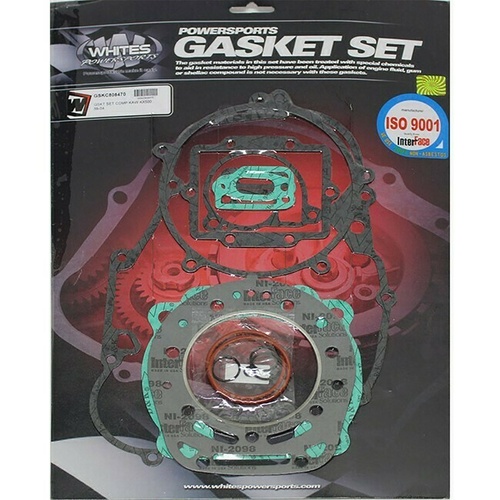 Whites Complete Top Bottom Gasket Kit for Kawasaki KX500 1989-2004