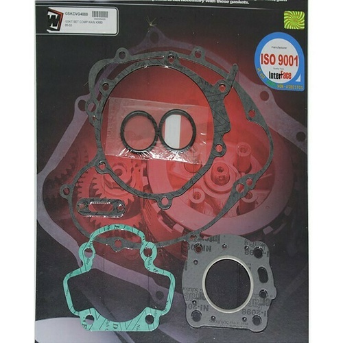 Whites Complete Top Bottom Gasket Kit for Kawasaki KX60 1985-2003