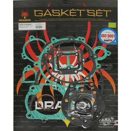 Whites Complete Top Bottom Gasket Kit for Kawasaki KDX200 1995-2005