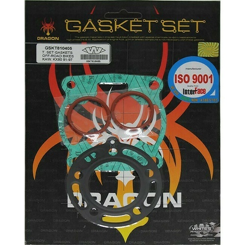 Whites Top End Rebuild Gasket Kit for Kawasaki KX80 KX 80 80cc 1991-1997