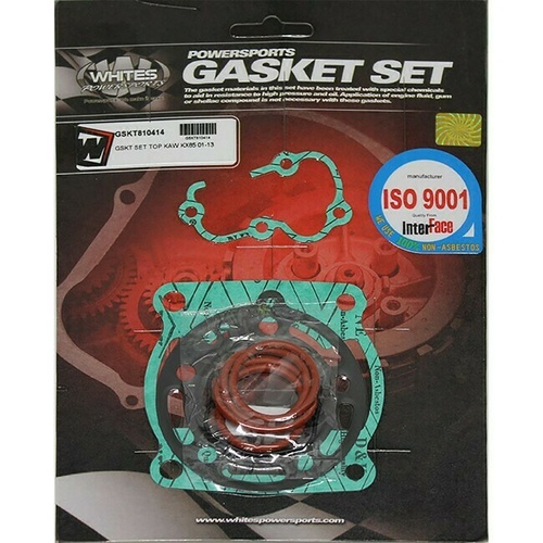 Whites Top End Rebuild Gasket Kit for Kawasaki KX85 KX 85 Small Wheel 2001-2013