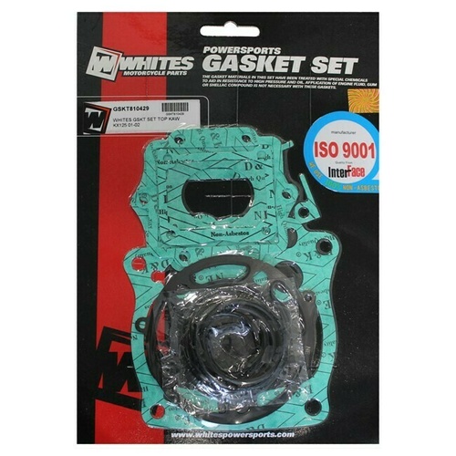 Whites Top End Rebuild Gasket Kit for Kawasaki KX125 KX 125 2001-2002
