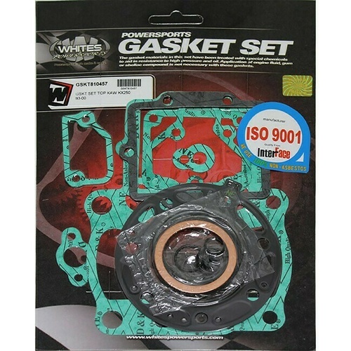 Whites Top End Rebuild Gasket Kit for Kawasaki KX250 KX 250 1993-2000