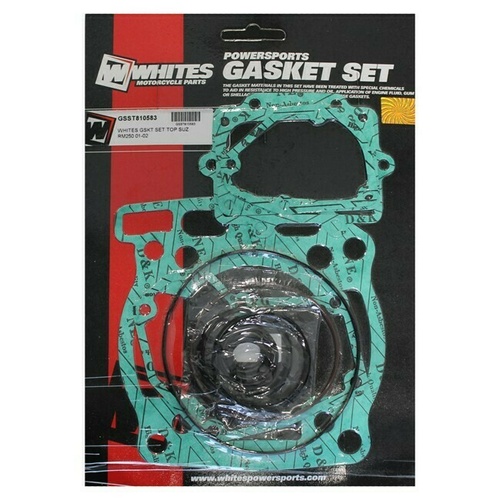 Whites Top End Rebuild Gasket Kit for Suzuki RM250 RM 250 2001-2002