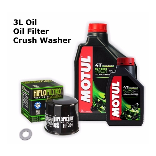 Service Oil Change Kit Motul 5100 Hiflo Oil Filter for YZF-R6 2006 to 2013