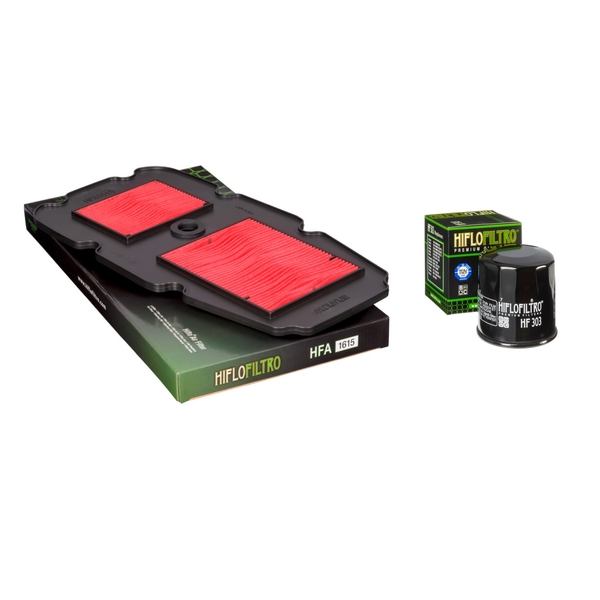 Hiflofiltro Air + Oil Filter for Honda XL650V (TRANSALP) 2003-2007